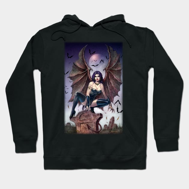 Succubus Demon Hoodie by Paul_Abrams